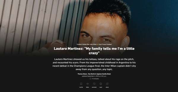 劳塔罗专访:从贫困童年到国米队长,家庭是我永恒的驱动力